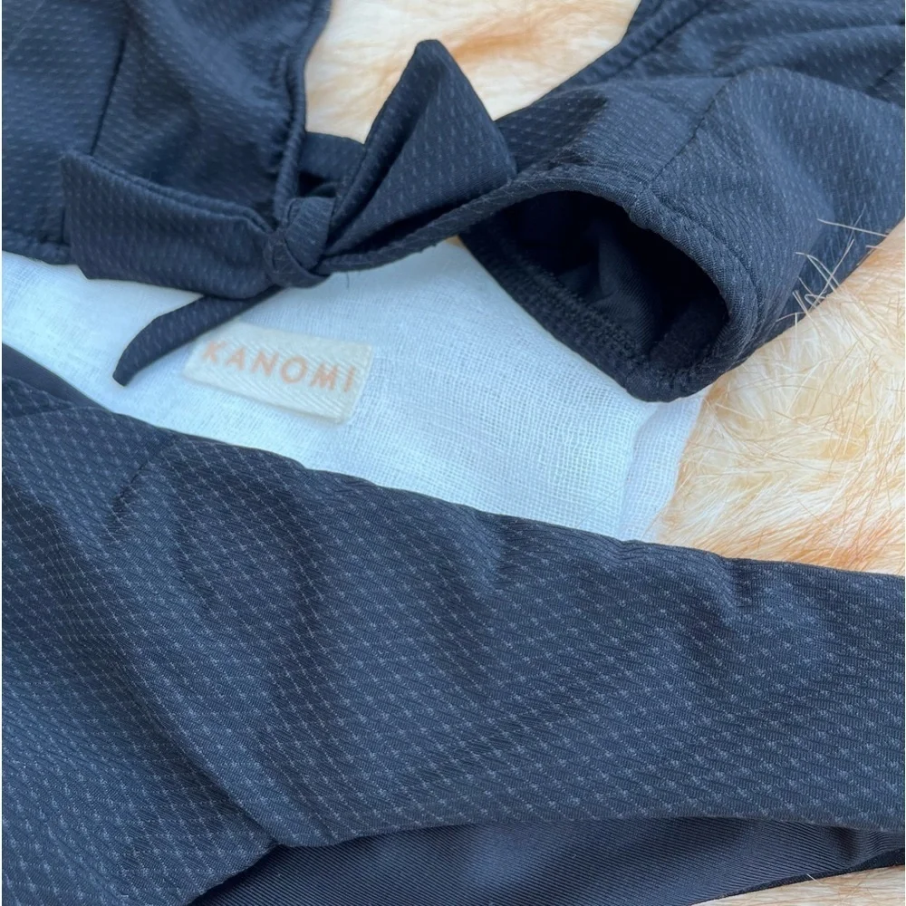 KANOMI Bikini 👙 Tie back bow front Top bottom matching set SzM sexy high waist